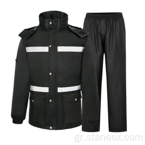 ANSI/ISEA Class 3 Men Men Jacket Safety Rain Gear